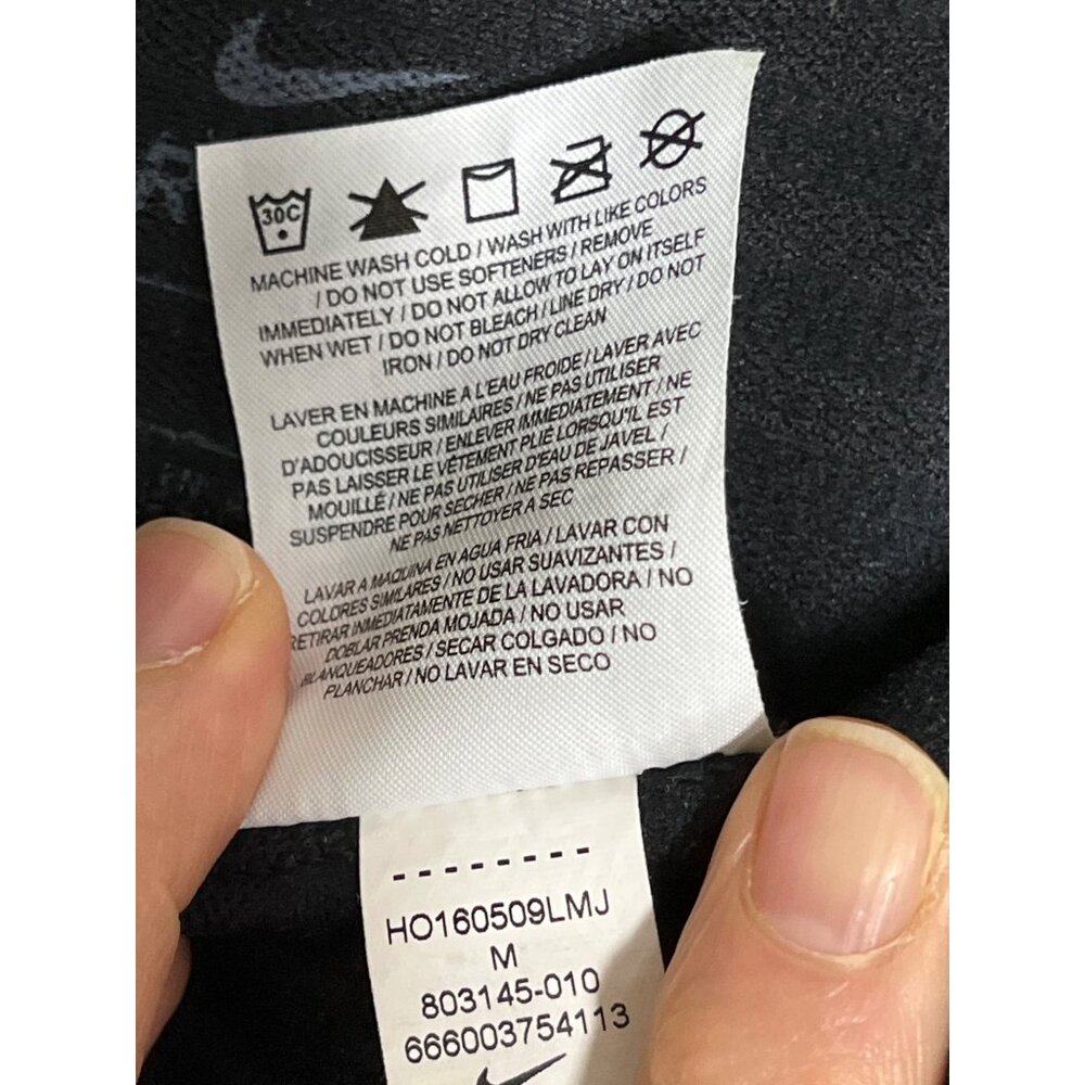 Nike Pro DriFIT Half Zip Shirt Athletic Sportswear Fitness Workout Black Women M - Picture 4 of 8